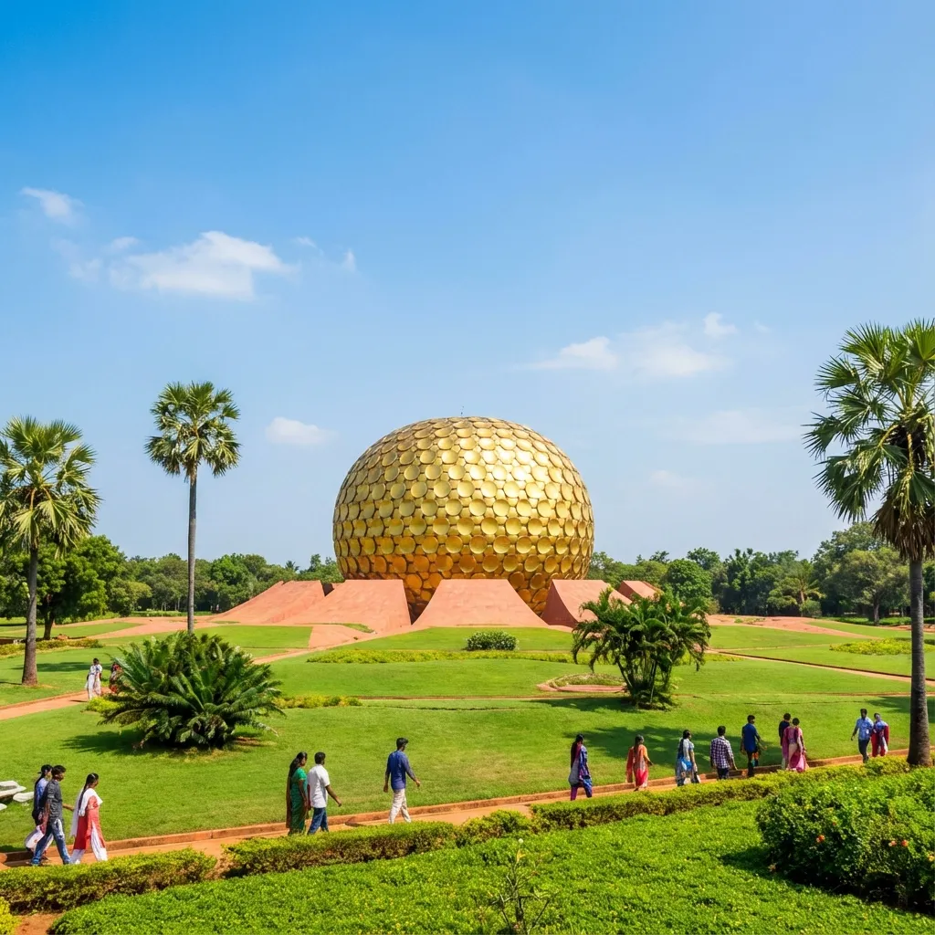 Matrimandir Auroville Pondicherry - Golden Globe