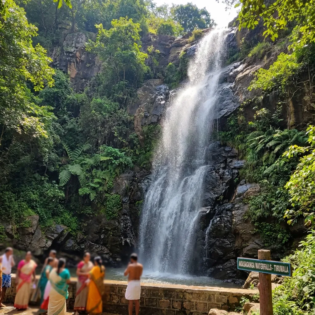 Akasaganga Waterfalls Tirumala